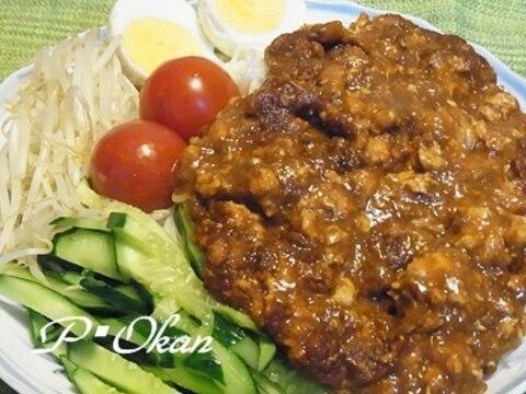 ヘルシー♪ムネ肉ジャージャー麺